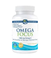 Witaminy i minerały - Omega Pharma Nordic Naturals Focus 1280mg 3 + Cytokolina + Bacopa ( 60 kaps.) Nordic Naturals FE49-1757C - miniaturka - grafika 1