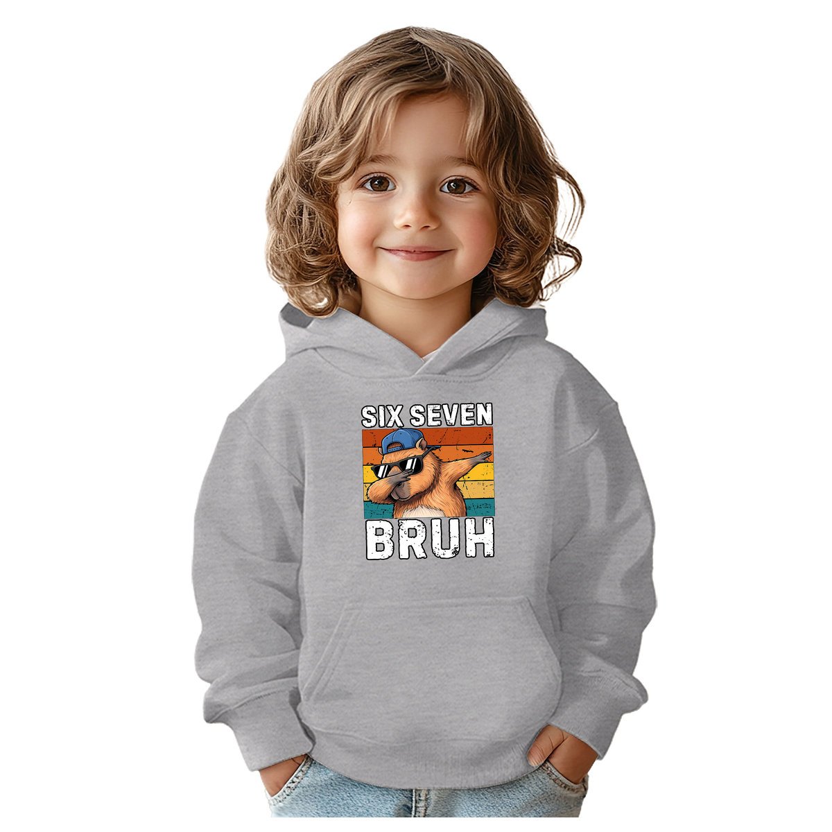 BLUZA DZIECIĘCA 67 SIX SEVEN VIRAL CAPYBARA 134-140 CHŁOPIĘCA DZIEWCZĘCA