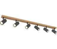 Lampy sufitowe - Globo 57911-6DG - Oświetlenie punktowe ROBBY 6xGU10/35W/230V brązowe/czarne - miniaturka - grafika 1