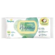 Chusteczki nawilżane - PAMPERS PROCTER & GAMBLE Harmonie Coco chusteczki nawilżane x 42 szt 0% plastic - miniaturka - grafika 1