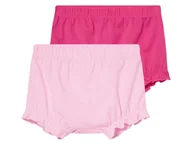 Spodenki dla niemowląt - Lupilu Spodenki niemowlęce z bawełny 2 pary Różowy/ciemnoróżowy 50/56 - miniaturka - grafika 1