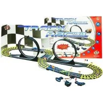 Tor samochodowy Track Racing dwa auta 565cm Leantoys - Tory, garaże, parkingi - miniaturka - grafika 1
