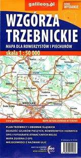 Plan Wzgórza Trzebnickie. Mapa dla rowerzystów i piechurów, 1:50000 praca zbiorowa - Atlasy i mapy - miniaturka - grafika 2