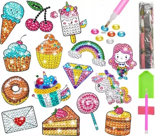 HAFT DIAMENTOWY 5D Zestaw DZIECI Najklejki PUZZLE - Zabawki kreatywne - miniaturka - grafika 1