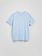 Koszulki męskie - Reserved - Bawełniany t-shirt regular - jasnoniebieski - miniaturka - grafika 1