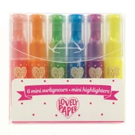 Zakreślacze - Mini zakreślacze fluo - 6 szt. DD03757 - miniaturka - grafika 1