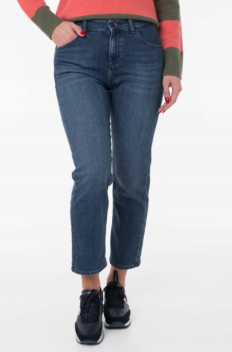 CAMEL ACTIVE PROSTE JEANSY KLASYCZNE NIEBIESKIE ŚREDNI STAN 34/32 17CA