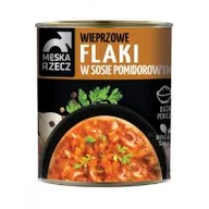Szybkie dania obiadowe - Męska Rzecz Danie gotowe Flaki Wieprzowe w sosie pomidorowym 820 g - miniaturka - grafika 1
