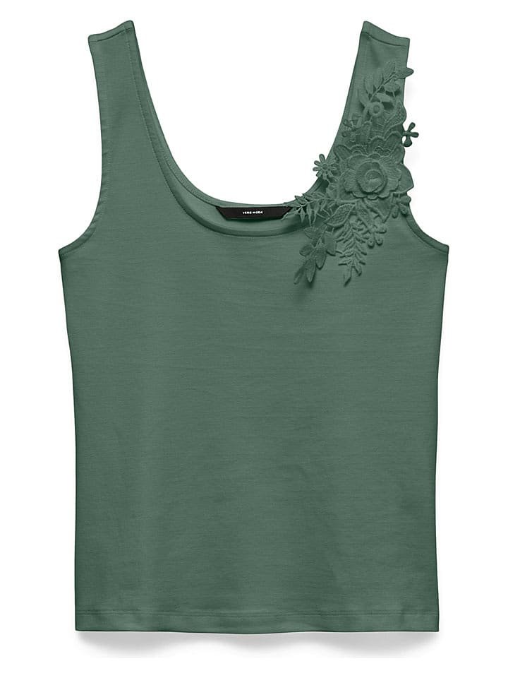 Vero Moda Top w kolorze zielonym