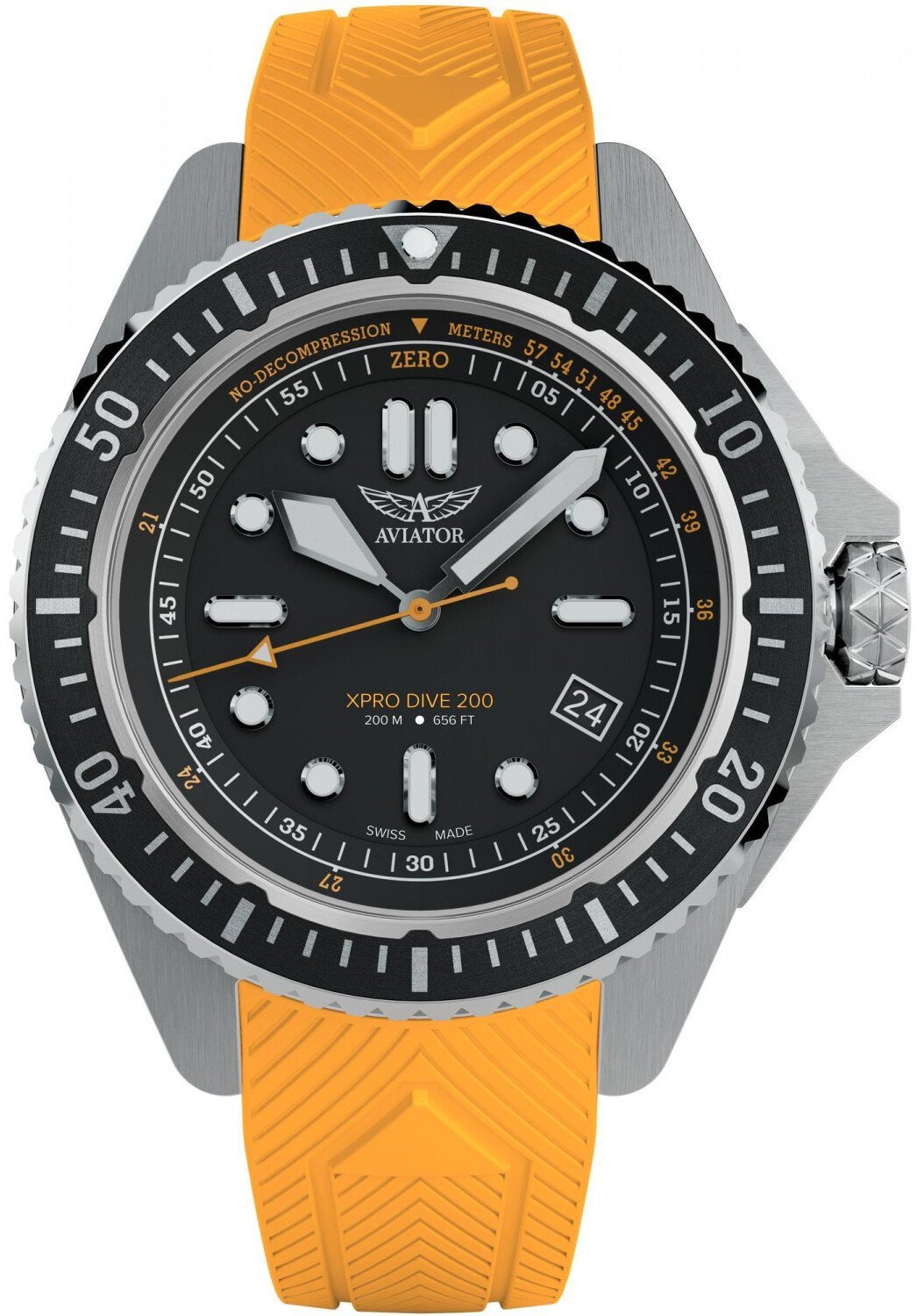 Zegarek męski Aviator V.1.42.0.371.0 pomarańczowy