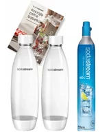 Akcesoria i części AGD - Zestaw SodaStream 2 butelki Fuse Białe + Cylinder - miniaturka - grafika 1