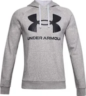 Bluzy męskie - Under Armour Bluza męska Rival Fleece Big Logo Hd szara r. XXL (1357093 011) - miniaturka - grafika 1