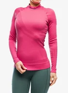 Bluzy sportowe damskie - Bluza termoaktywna damska Brubeck Thermo Wool by Pustelnik - raspberry - miniaturka - grafika 1