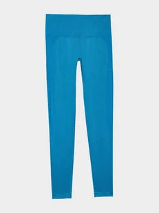 4F Legginsy sportowe w kolorze niebieskim - Spodnie sportowe damskie - miniaturka - grafika 1