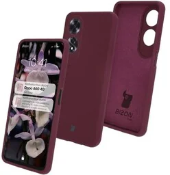 Bizon Silikonowe etui Soft Case do Oppo A60 4G, ciemnofioletowe - Etui i futerały do telefonów - miniaturka - grafika 1