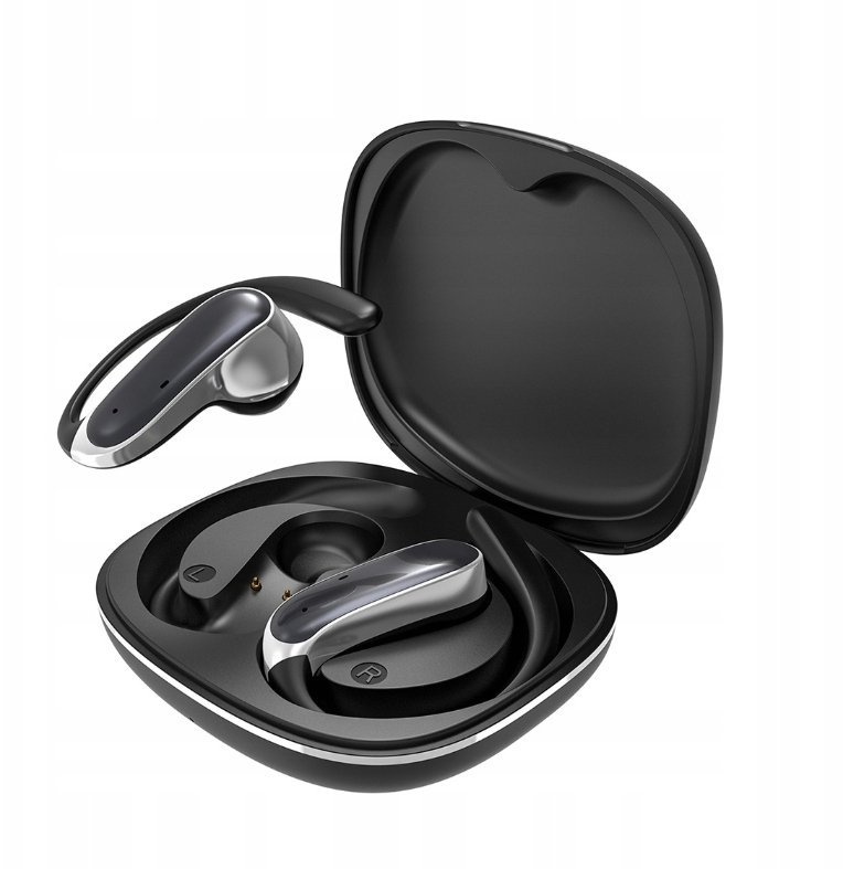 Dudao U17Z Bluetooth 5.3 OWS z zausznikami - czarne