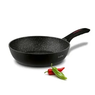 Patelnie - Granitowa PATELNIA INDUKCJA nieprzywierająca patelnia GŁĘBOKA duża 28cm Piccante Starke Pro - miniaturka - grafika 1