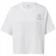 Bluzki damskie - REEBOK - T-SHIRT KOSZULKA DAMSKA - LM CROPPED GRAPHIC TEE HD4136 bluzka - miniaturka - grafika 1