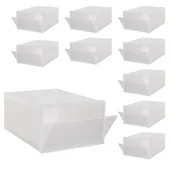 Pokrowce na ubrania - Organizer na buty z otwieraną klapą 31x21,5x12,5 cm zestaw 10 szt. - miniaturka - grafika 1