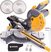 Piły elektryczne - Powermat Piła ukośna pilarka ukośnica do drewna laser 2400W Powermat PM-UK-2400M - miniaturka - grafika 1