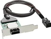 Adaptery i przejściówki - InLine InLine® SAS HD Low Profile Adapter Bracket ext. SFF-8088 to int. SFF-8643 0.5m - miniaturka - grafika 1