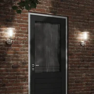 Lampy ogrodowe - The Living Store Kinkiety zewnętrzne - 2 szt. srebrne - stal nierdzewna - Zewnętrzna Lampa Ścienna - miniaturka - grafika 1