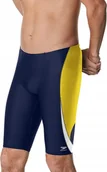 Kąpielówki męskie - SPEEDO KĄPIELÓWKI JAMMER GRANATOWO ŻÓŁTE Z BIAŁYM PASKIEM 38 J5D - miniaturka - grafika 1