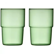 Szklanki - Lyngby Glas Szklanki do napojów Torino zielone 30198 2 x 400 ml - miniaturka - grafika 1