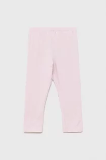 Spodnie i spodenki dla dziewczynek - Name it legginsy dziecięce kolor różowy gładkie - - grafika 1