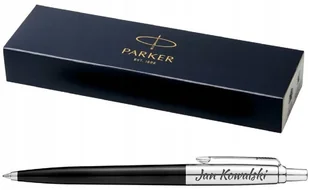 Czarny długopis PARKER Jotter na prezent + GRAWER - Długopisy - miniaturka - grafika 1