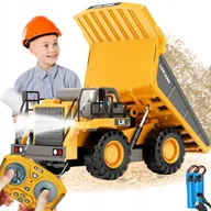 Zabawki zdalnie sterowane - Wywrotka Zdalnie Sterowana Prezent Zabawka Dla Dzieci Duży Spychacz Rc - miniaturka - grafika 1