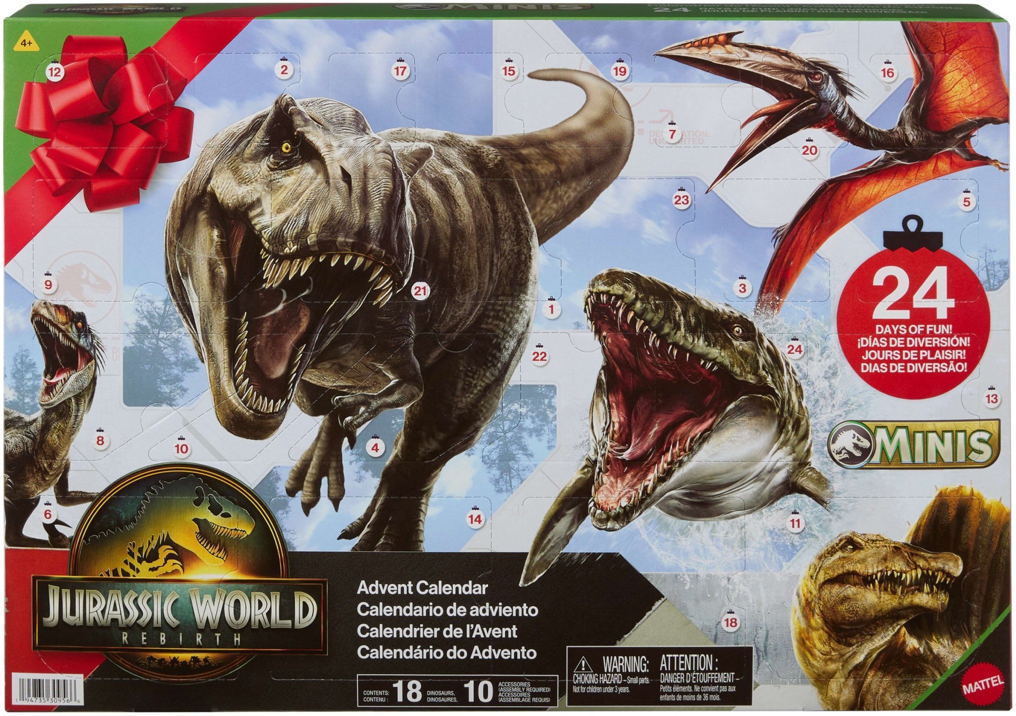 Jurassic World Rebirth Advent Calendar 2025