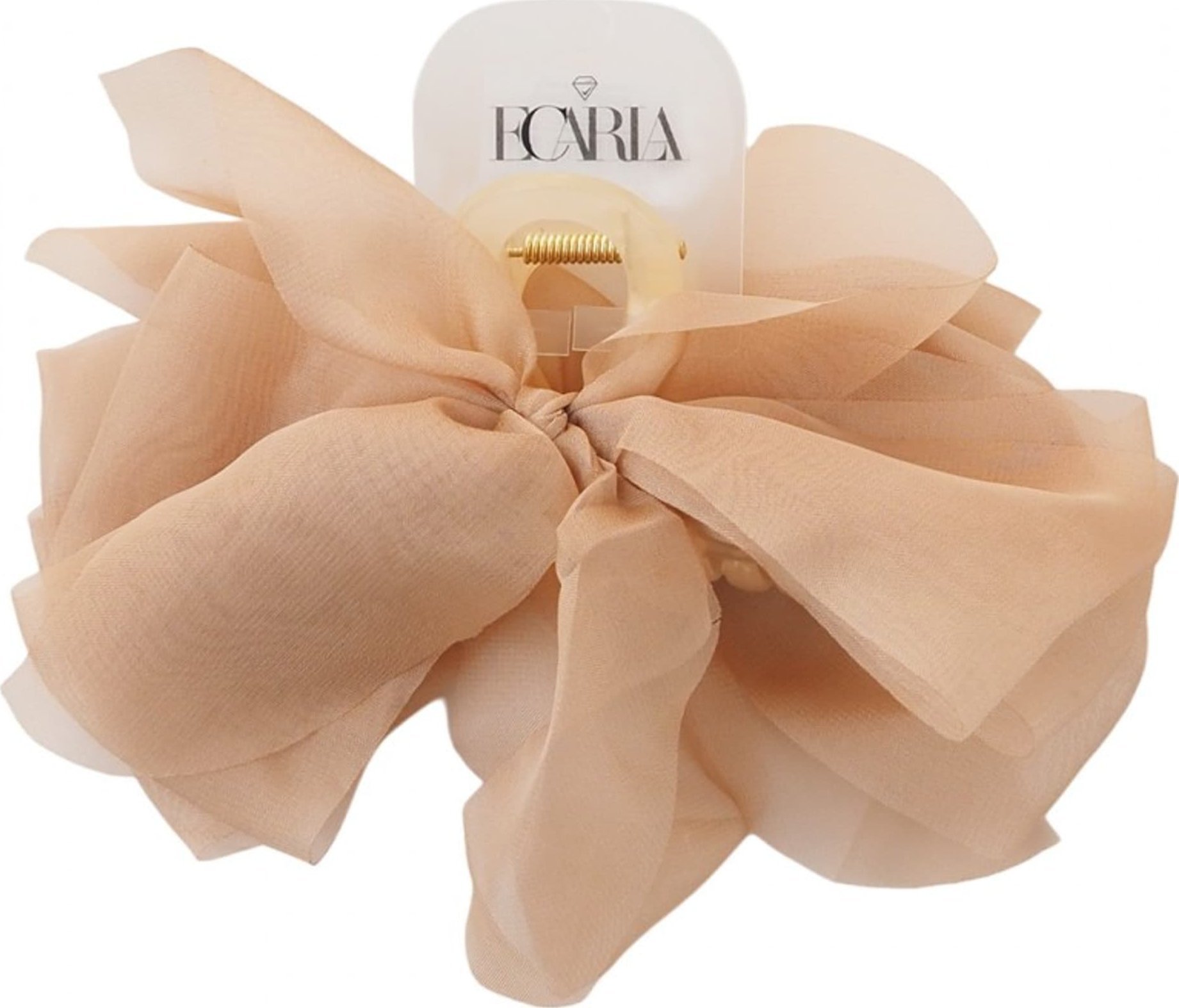 eCarla Duża kokarda tiulowa, spinka do włosów, klamra SP303K