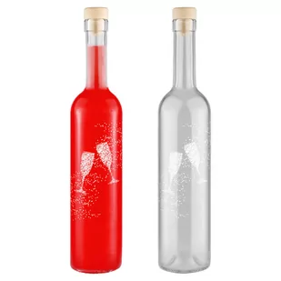 Butelka Futura 500Ml Z Nadrukiem Kieliszki - Domowy wyrób alkoholu - miniaturka - grafika 1