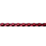 Grzbiety do bindownic - Fellowes Grzbiet, 5330602 - Grzbiety plastikowe 8 mm,czerwony,25 szt - miniaturka - grafika 1