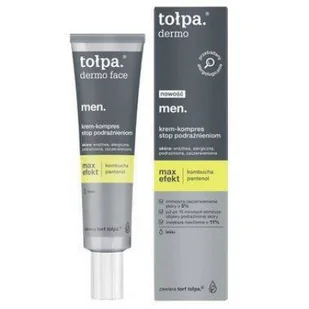 Tołpa Tołpa - Dermo Men Max Efekt - Krem-kompres do twarzy przeciw podrażnieniom dla mężczyzn - 40 ml - Kosmetyki do pielęgnacji twarzy męskie - miniaturka - grafika 2