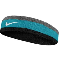 Ozdoby do włosów - Opaska na głowę Nike Swoosh (kolor Czarny. Niebieski. Szary/Srebrny) - miniaturka - grafika 1