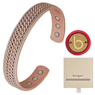 Bransoletki - Bransoletka miedziana magnetyczna zdrowotna - miniaturka - grafika 1