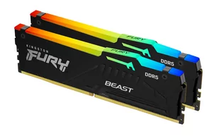 Kingston Fury Beast RGB, DDR5, 64 GB, 6000MHz, CL36 (KF560C36BBEAK2-64) - Pamięci RAM - miniaturka - grafika 1