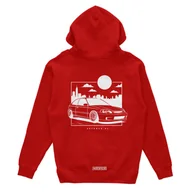 Odzież do sportów motorowych - Bluza z kapturem Honda Civic VI JDM czerwona-XS - miniaturka - grafika 1