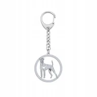Breloki - Brelok Srebrny do kluczy z Irish Terrier 925 Prezent Biżuteria GRAWER - miniaturka - grafika 1