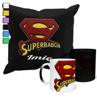 Gadżety dla niej i dla niego - ZESTAW KUBEK MAGICZNY + POSZEWKA Z PODUSZKĄ- DZIEŃ BABCI PREZENT + IMIĘ - miniaturka - grafika 1