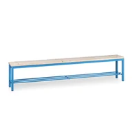 Meble do szkół i przedszkoli - B2B Partner Ławka do szatni z półką na buty, siedzisko - listwy, długość 2000 mm, niebieska 179313 - miniaturka - grafika 1
