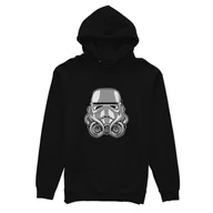Odzież do sportów motorowych - Czarna bluza z kapturem TURBOTROOPER-S - miniaturka - grafika 1