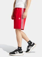 Spodenki męskie - adidas Szorty sportowe adicolor Firebird IM9421 Czerwony Regular Fit - miniaturka - grafika 1