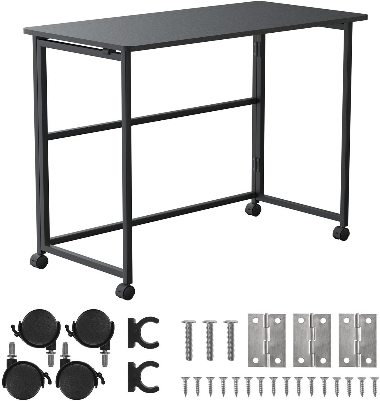 Maclean Biurko MC-1250 Czarne 100 cm x 50 cm