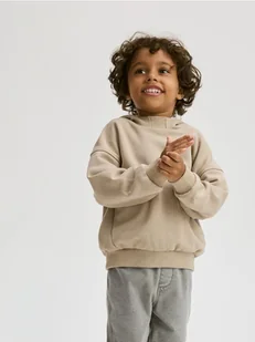 Reserved - Bawełniana bluza oversize - brązowy - Bluzy i sweterki niemowlęce - miniaturka - grafika 1