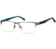 Okulary korekcyjne, oprawki, szkła - Żyłkowe oprawki korekcyjne zerówki okulary 601C grafitowe - miniaturka - grafika 1