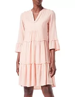 Sukienki - TOM TAILOR Damski sukienka tunica w paski 1031702, 29927 - Orange White Stripe Woven, 32 - miniaturka - grafika 1