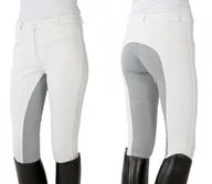 Bryczesy - Pfiff Bryczesy konkursowe damskie - biały/szary - miniaturka - grafika 1